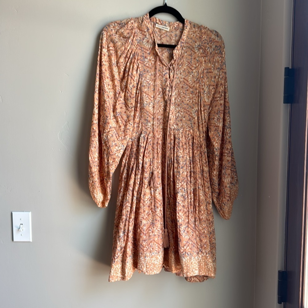 Ulla Johnson Boho Euro Summer Long Sleeve Dress Coquette Cottagecore Wedding - Picture 7 of 8
